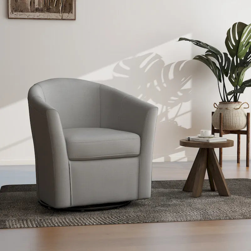 Poltrona girevole con base in metallo - 30,7 L x 29,9 A x 27,5 P