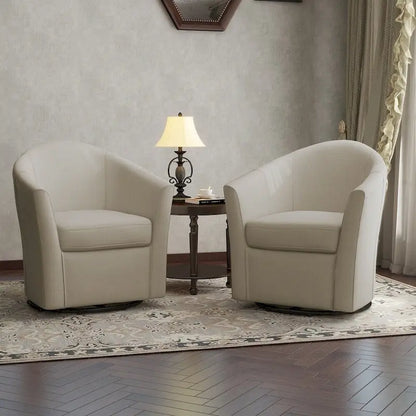 Poltrona girevole con base in metallo - 30,7 L x 29,9 A x 27,5 P