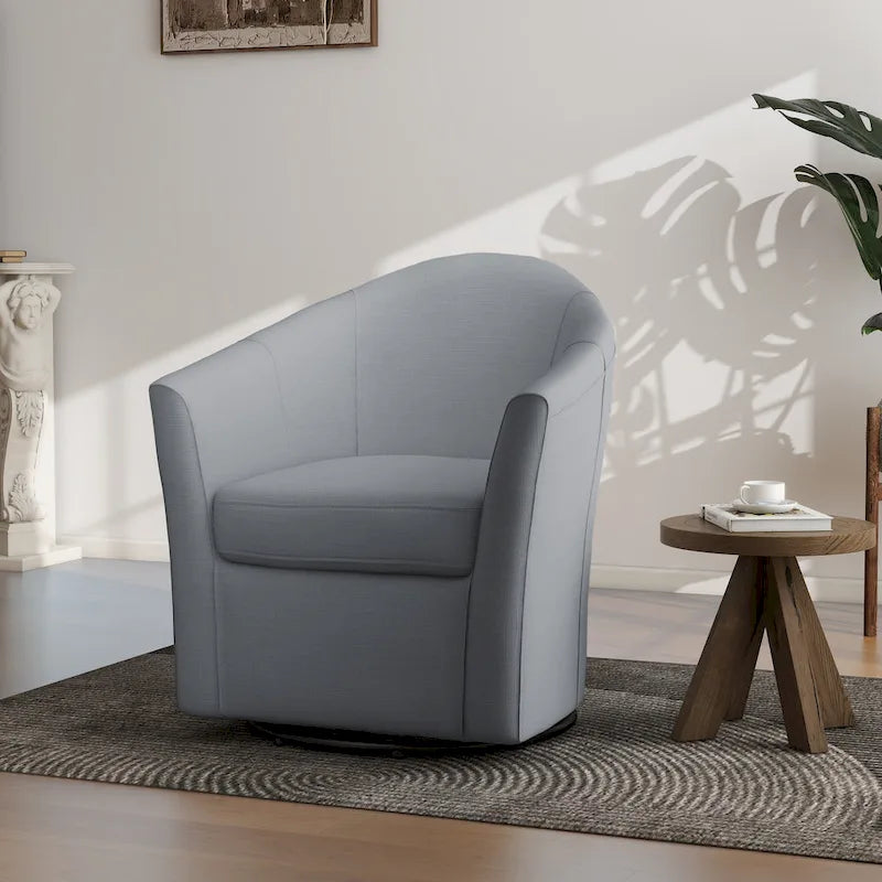 Poltrona girevole con base in metallo - 30,7 L x 29,9 A x 27,5 P