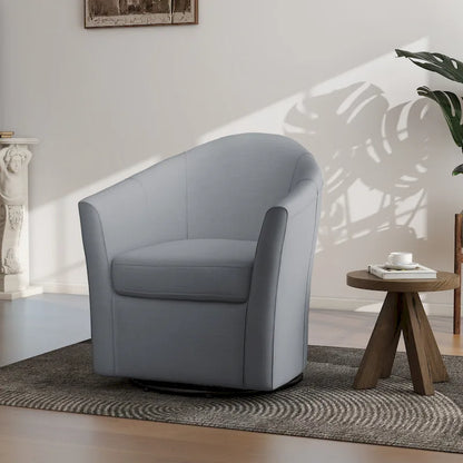 Poltrona girevole con base in metallo - 30,7 L x 29,9 A x 27,5 P