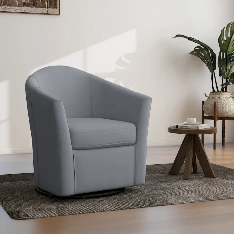 Poltrona girevole con base in metallo - 30,7 L x 29,9 A x 27,5 P