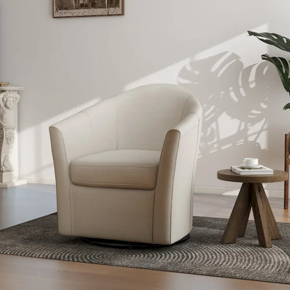 Poltrona girevole con base in metallo - 30,7 L x 29,9 A x 27,5 P