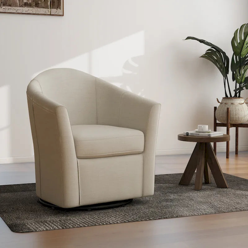 Poltrona girevole con base in metallo - 30,7 L x 29,9 A x 27,5 P