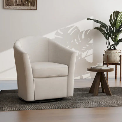 Poltrona girevole con base in metallo - 30,7 L x 29,9 A x 27,5 P