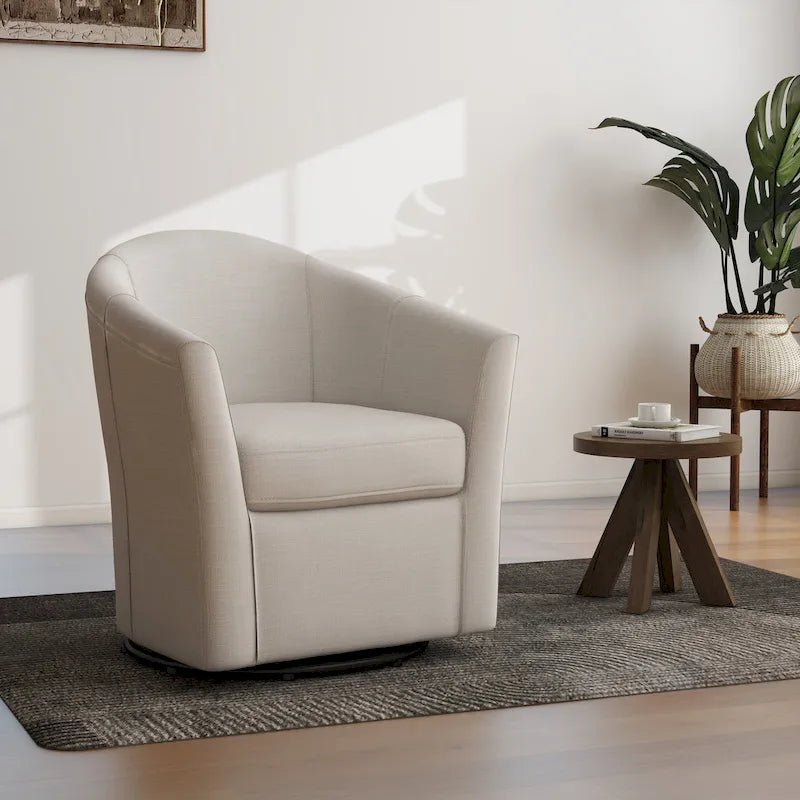 Poltrona girevole con base in metallo - 30,7 L x 29,9 A x 27,5 P