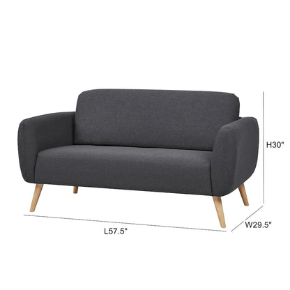 Divano a due posti in poliestere Carson Carrington Vallakra