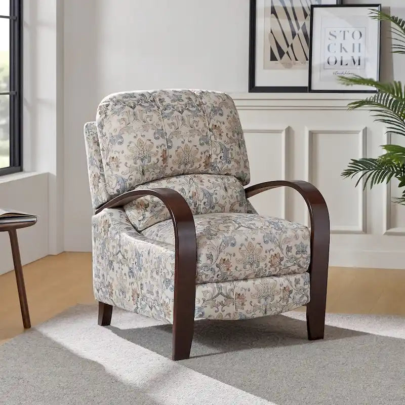 Poltrona reclinabile manuale in vera pelle Rita di Hulala Home