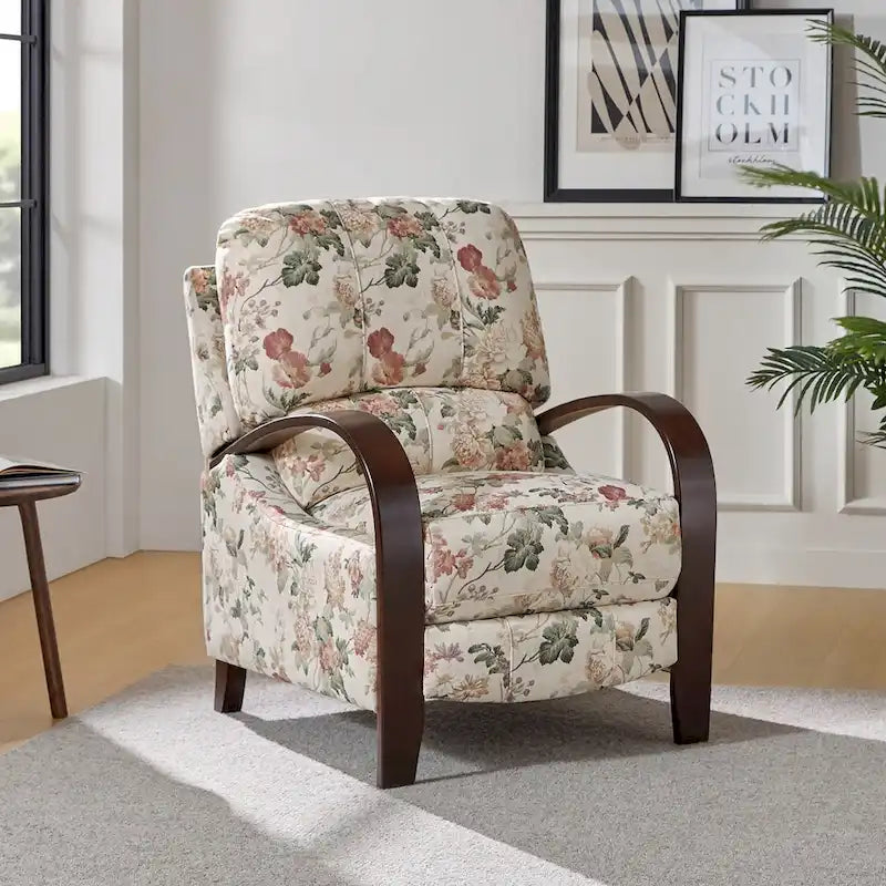 Poltrona reclinabile manuale in vera pelle Rita di Hulala Home