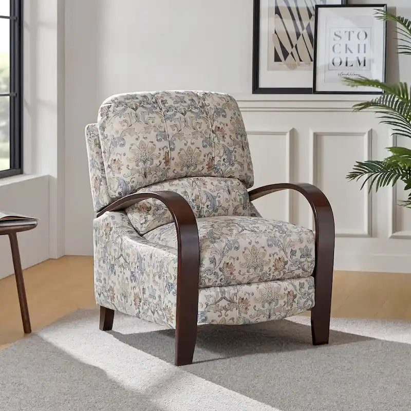 Poltrona reclinabile manuale in vera pelle Rita di Hulala Home