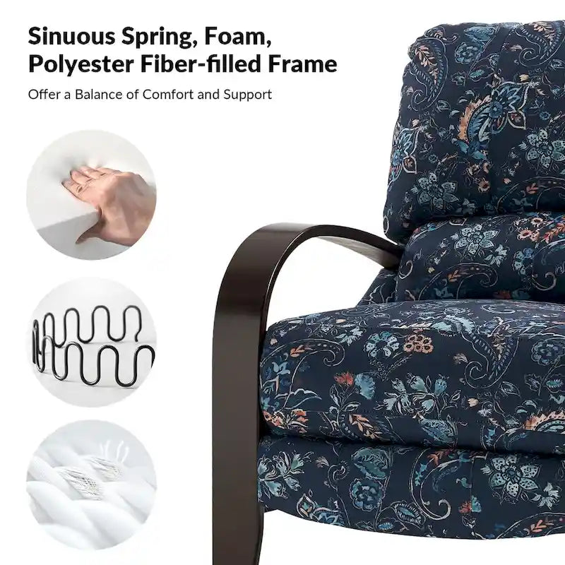 Poltrona reclinabile manuale in vera pelle Rita di Hulala Home