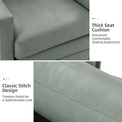 Jorge 28.74 Sedia girevole larga in vera pelle con braccioli