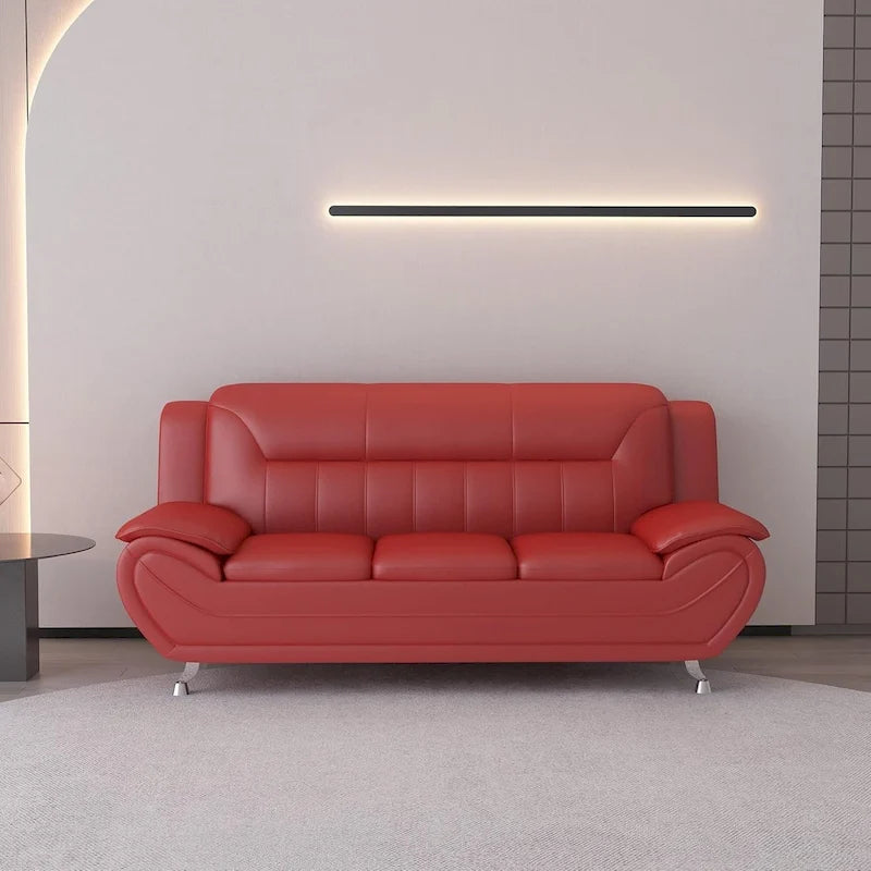 Divano con braccioli in similpelle Sanuel 79.2