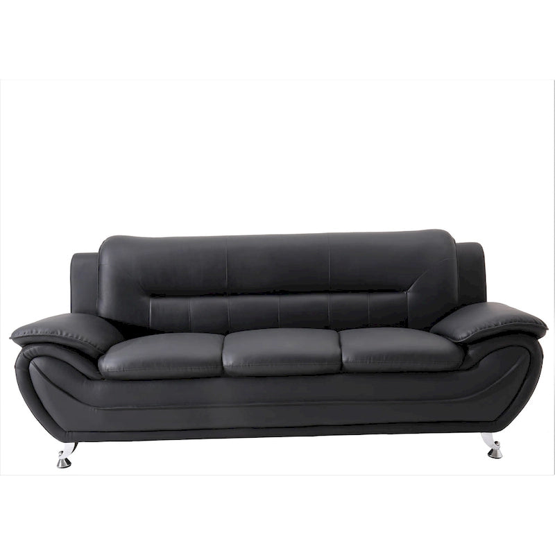 Sanuel 79.2   Faux Leather Pillow Top Arm Sofa
