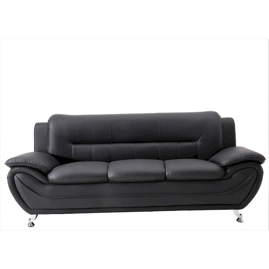 Sanuel 79.2   Faux Leather Pillow Top Arm Sofa