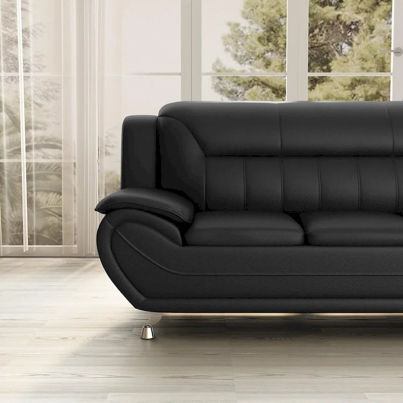 Divano con braccioli in similpelle Sanuel 79.2