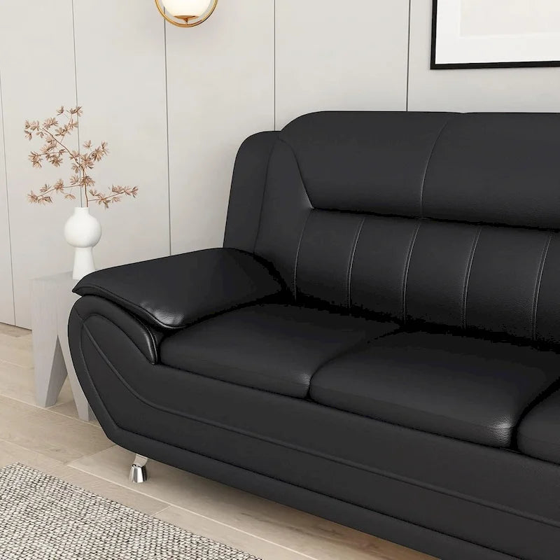 Divano con braccioli in similpelle Sanuel 79.2