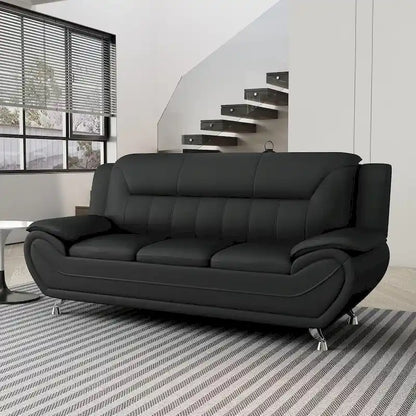 Divano con braccioli in similpelle Sanuel 79.2