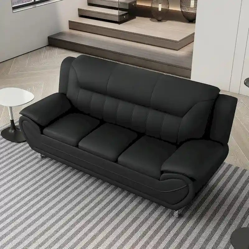 Divano con braccioli in similpelle Sanuel 79.2