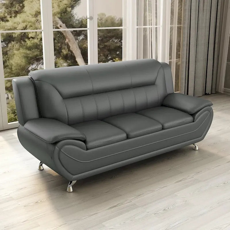 Divano con braccioli in similpelle Sanuel 79.2