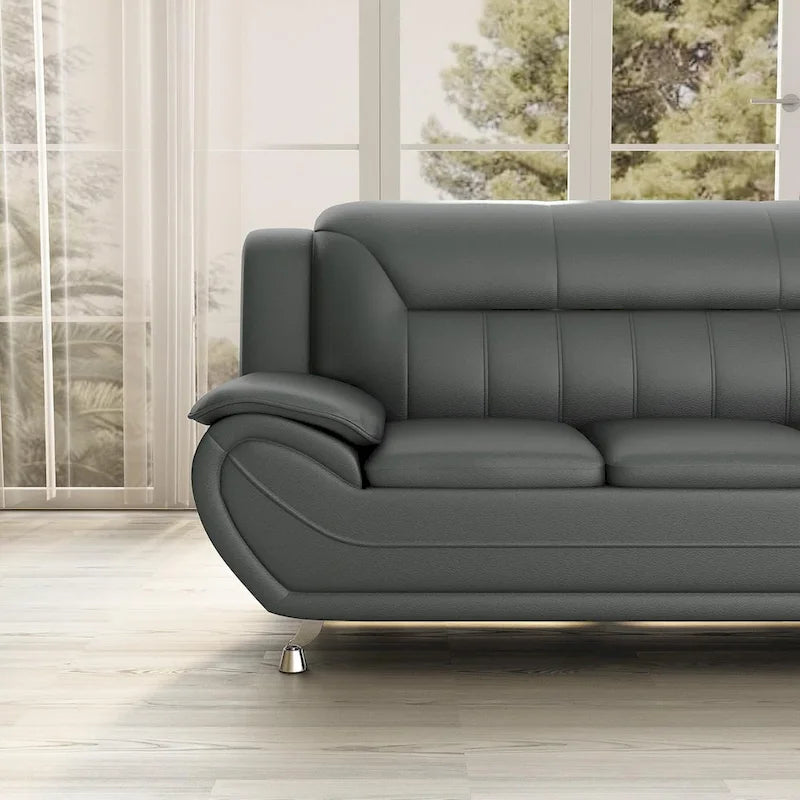 Divano con braccioli in similpelle Sanuel 79.2