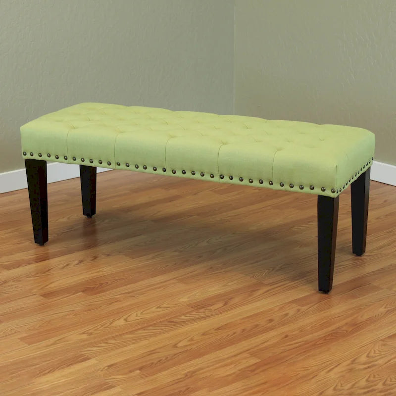 Panca di transizione imbottita in lino Sopri da 49 pollici