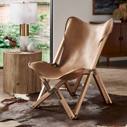 Sedia a sdraio Tripolina in vera pelle pieno fiore Cantu di iNSPIRE Q Modern