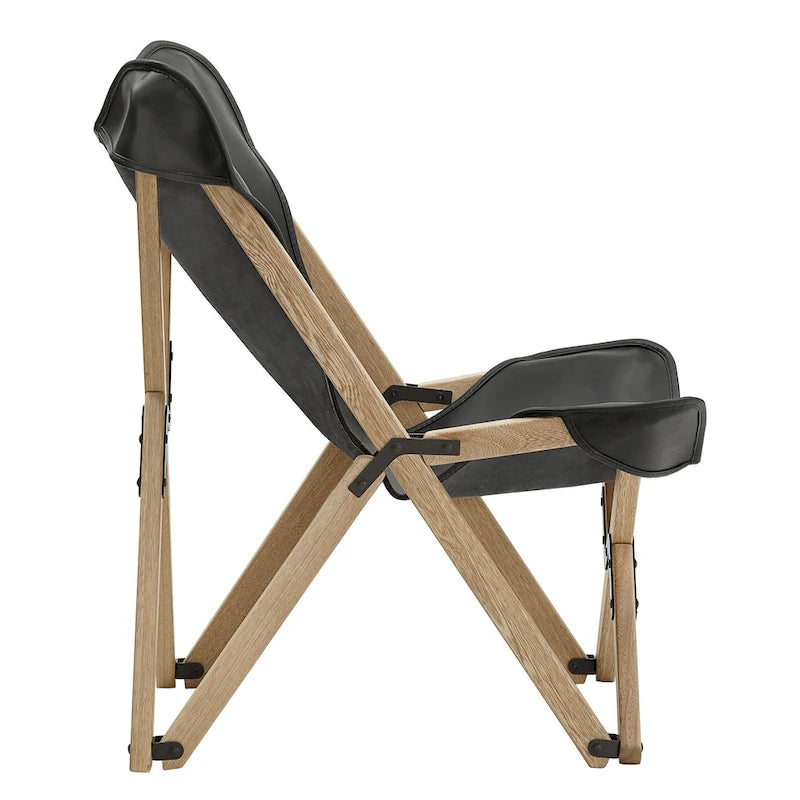 Sedia a sdraio Tripolina in vera pelle pieno fiore Cantu di iNSPIRE Q Modern