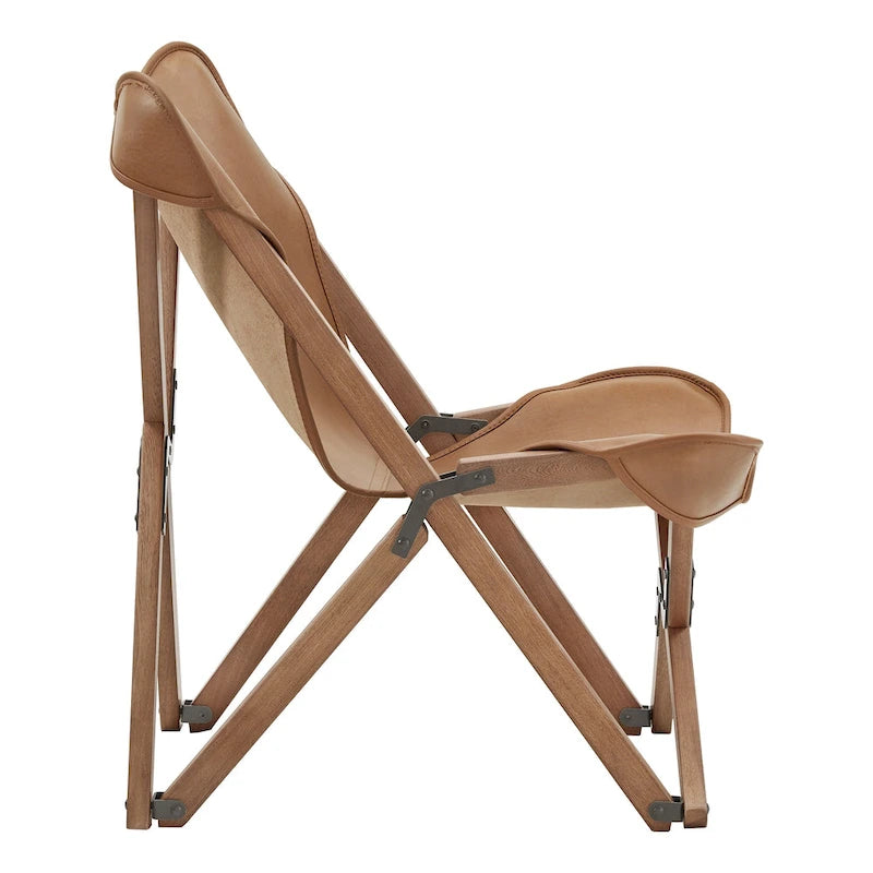 Sedia a sdraio Tripolina in vera pelle pieno fiore Cantu di iNSPIRE Q Modern