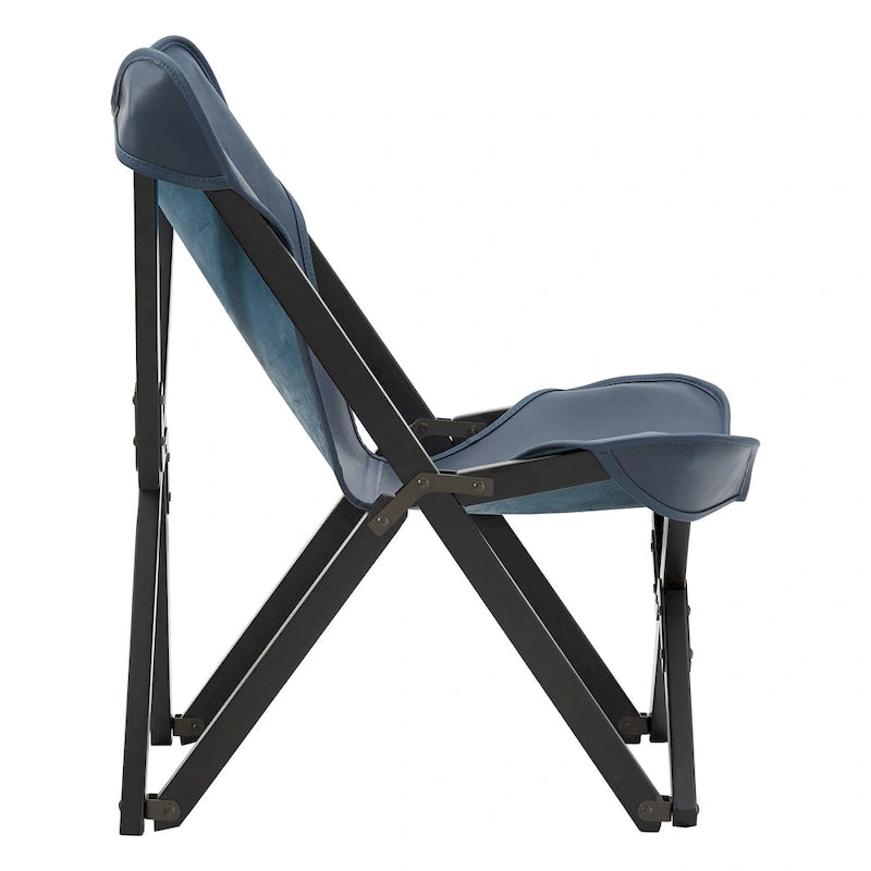 Sedia a sdraio Tripolina in vera pelle pieno fiore Cantu di iNSPIRE Q Modern