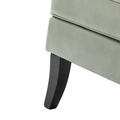 Set di 2 sedie Nileus Modern Classic in poliestere con gambe in legno massello di HULALA HOME