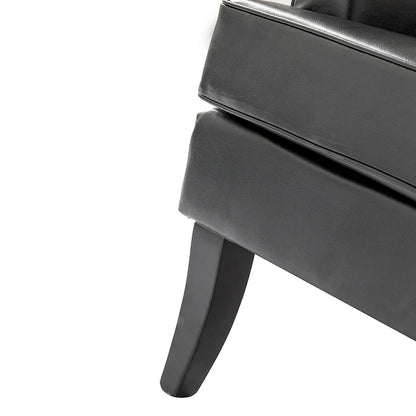 Set di 2 sedie Nileus Modern Classic in poliestere con gambe in legno massello di HULALA HOME