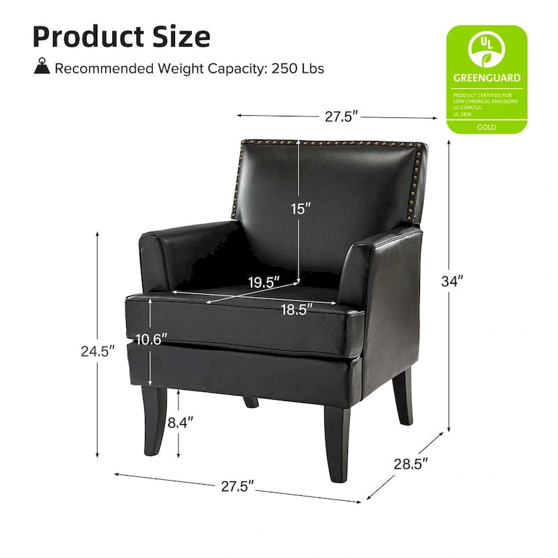 Set di 2 sedie Nileus Modern Classic in poliestere con gambe in legno massello di HULALA HOME