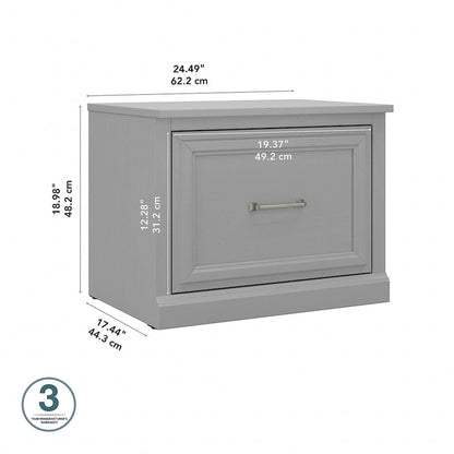 Scarpiera piccola Woodland 24W con cassetto di Bush Furniture