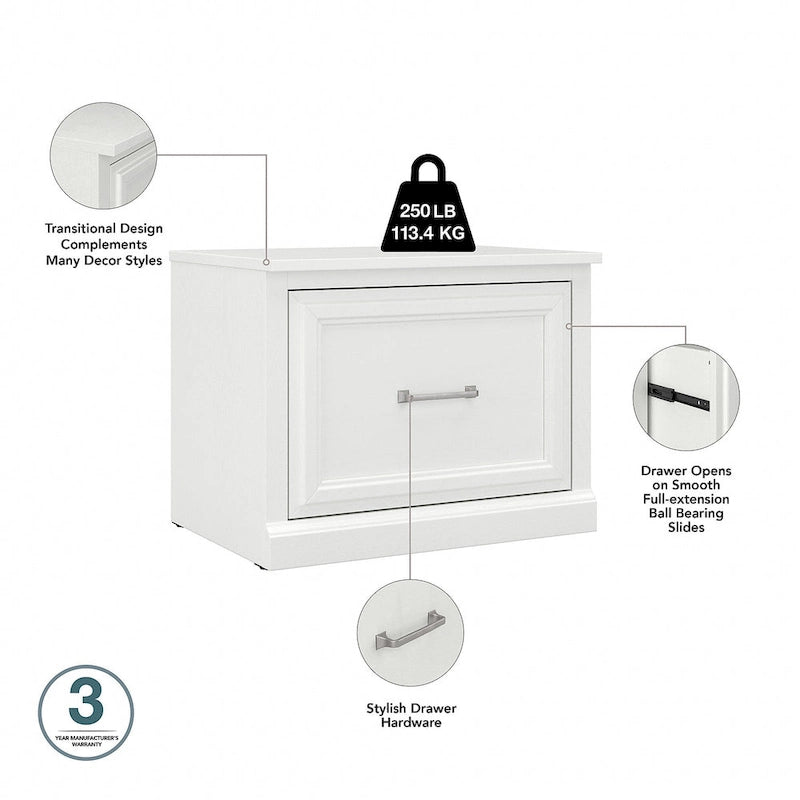 Scarpiera piccola Woodland 24W con cassetto di Bush Furniture
