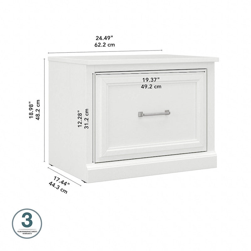 Scarpiera piccola Woodland 24W con cassetto di Bush Furniture