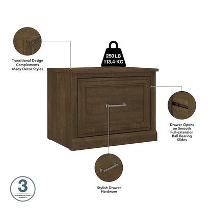 Scarpiera piccola Woodland 24W con cassetto di Bush Furniture