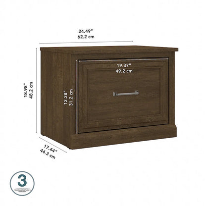 Scarpiera piccola Woodland 24W con cassetto di Bush Furniture