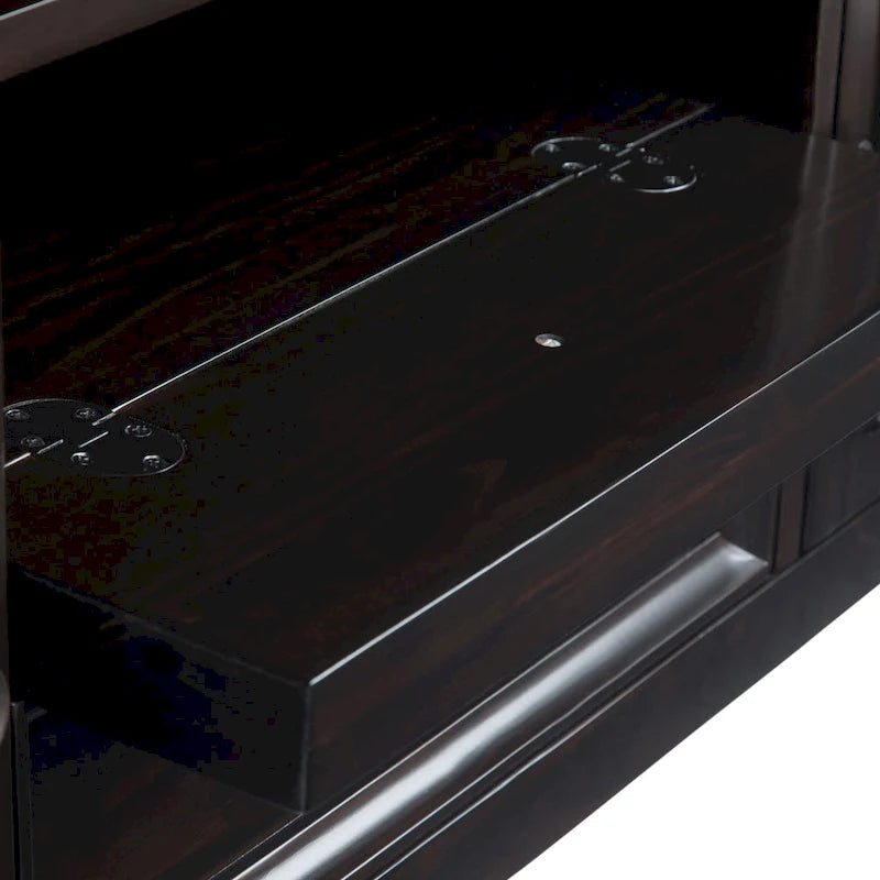 Mobile TV di transizione in legno massello WYNDENHALL Halifax da 72 pollici di larghezza - 72 l x 19 p x 26 h