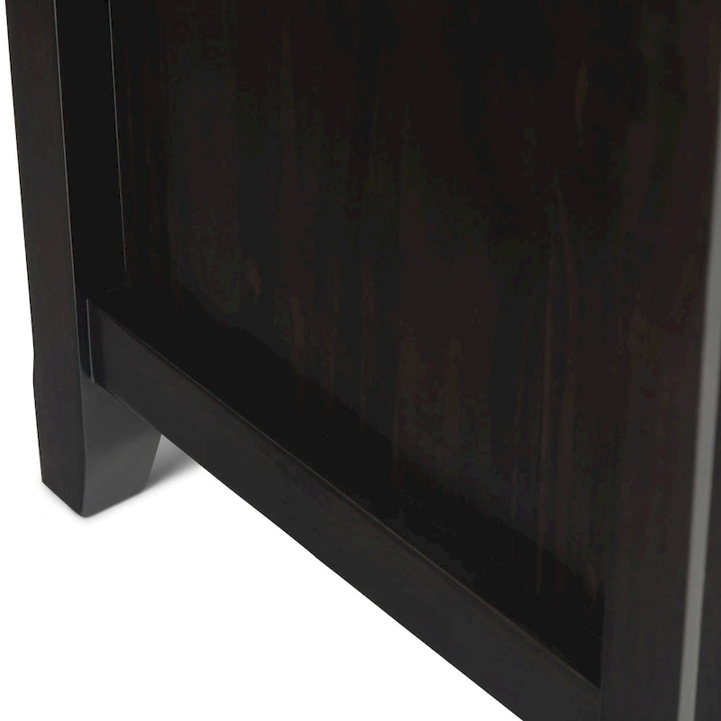 Mobile TV di transizione in legno massello WYNDENHALL Halifax da 72 pollici di larghezza - 72 l x 19 p x 26 h