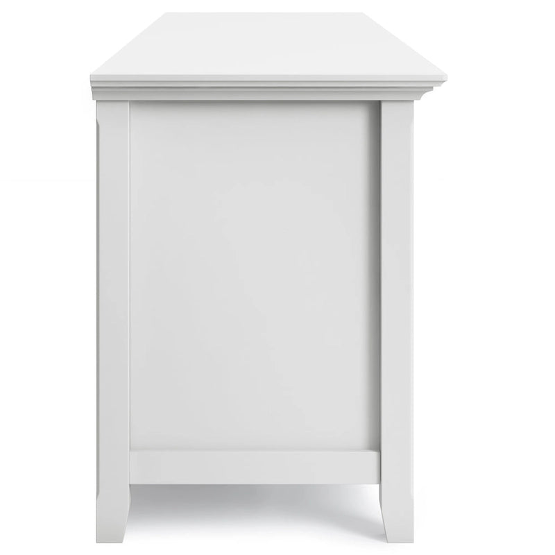 Mobile TV di transizione in legno massello WYNDENHALL Halifax da 72 pollici di larghezza - 72 l x 19 p x 26 h