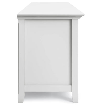 Mobile TV di transizione in legno massello WYNDENHALL Halifax da 72 pollici di larghezza - 72 l x 19 p x 26 h