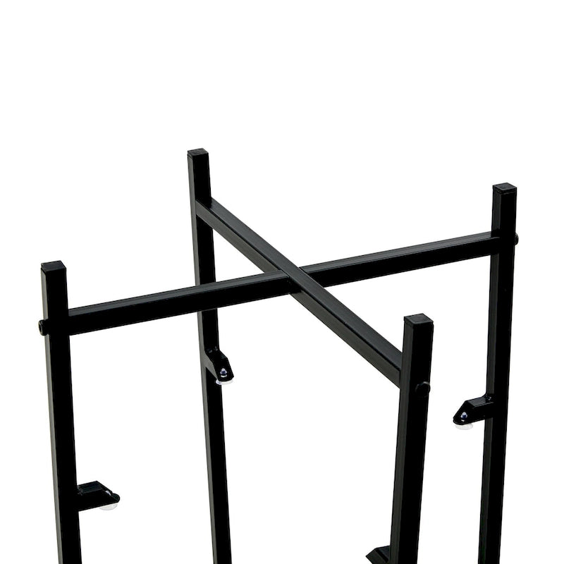 Tavolino/tavolino da caffè rotondo in vetro temperato a 2 strati con struttura in ferro