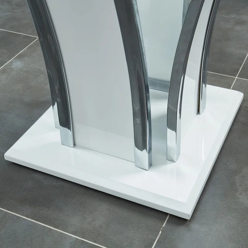 Set di tavolini decorativi in ​​vetro moderno del Rio da 2 pezzi di Furniture of America