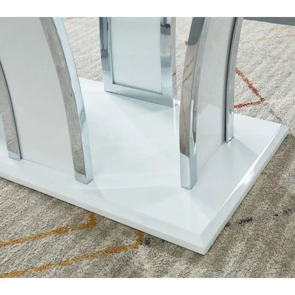 Set di tavolini decorativi in ​​vetro moderno del Rio da 2 pezzi di Furniture of America