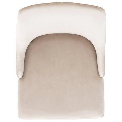Sedia da pranzo moderna in velluto SAFAVIEH Zoi (set da 2) - 22,2 L x 18,8 P x 34,3 A