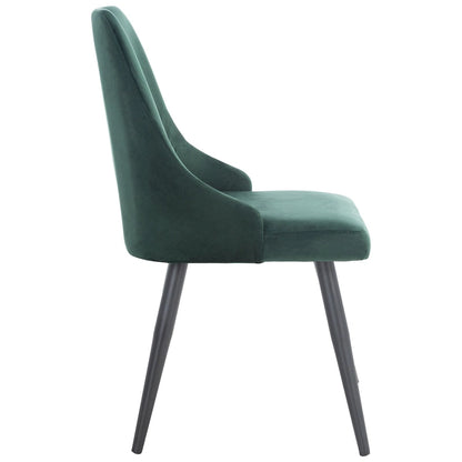 Sedia da pranzo moderna in velluto SAFAVIEH Zoi (set da 2) - 22,2 L x 18,8 P x 34,3 A