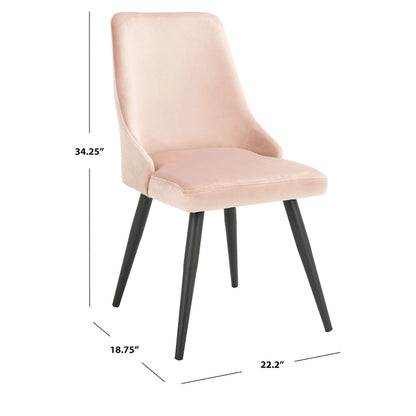 Sedia da pranzo moderna in velluto SAFAVIEH Zoi (set da 2) - 22,2 L x 18,8 P x 34,3 A