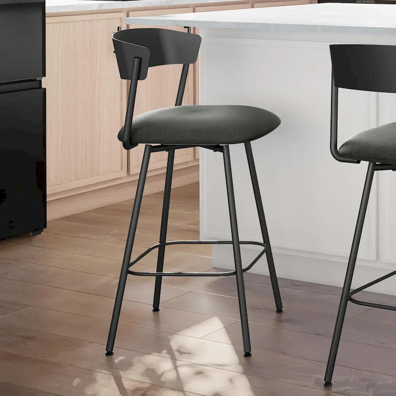 Amisco Ludwig Swivel Counter and Bar Stool
