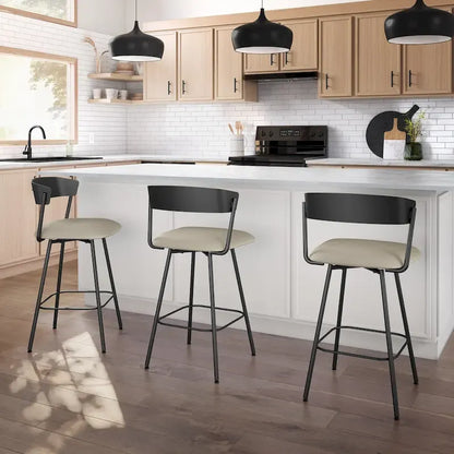 Sgabello girevole da bar e da bancone Amisco Ludwig