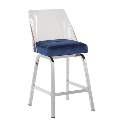 Sgabelli da bar Lennox Velvet (set da 2) di iNSPIRE Q Bold